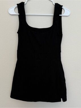 Urban Outfitters-out from under-Black tank top romper mini dress-small